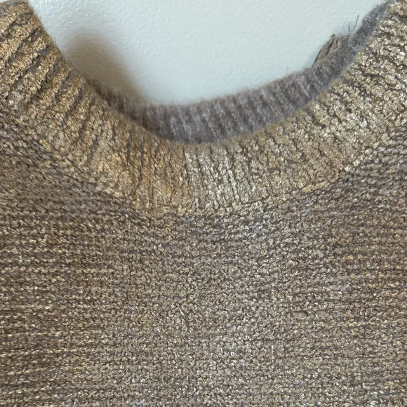 Zara Metallic Gold Sweater - Picture 5 of 5